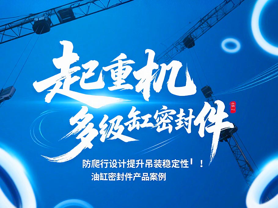 起重機多級油缸密封件！防爬行設計提升吊裝穩定性?！