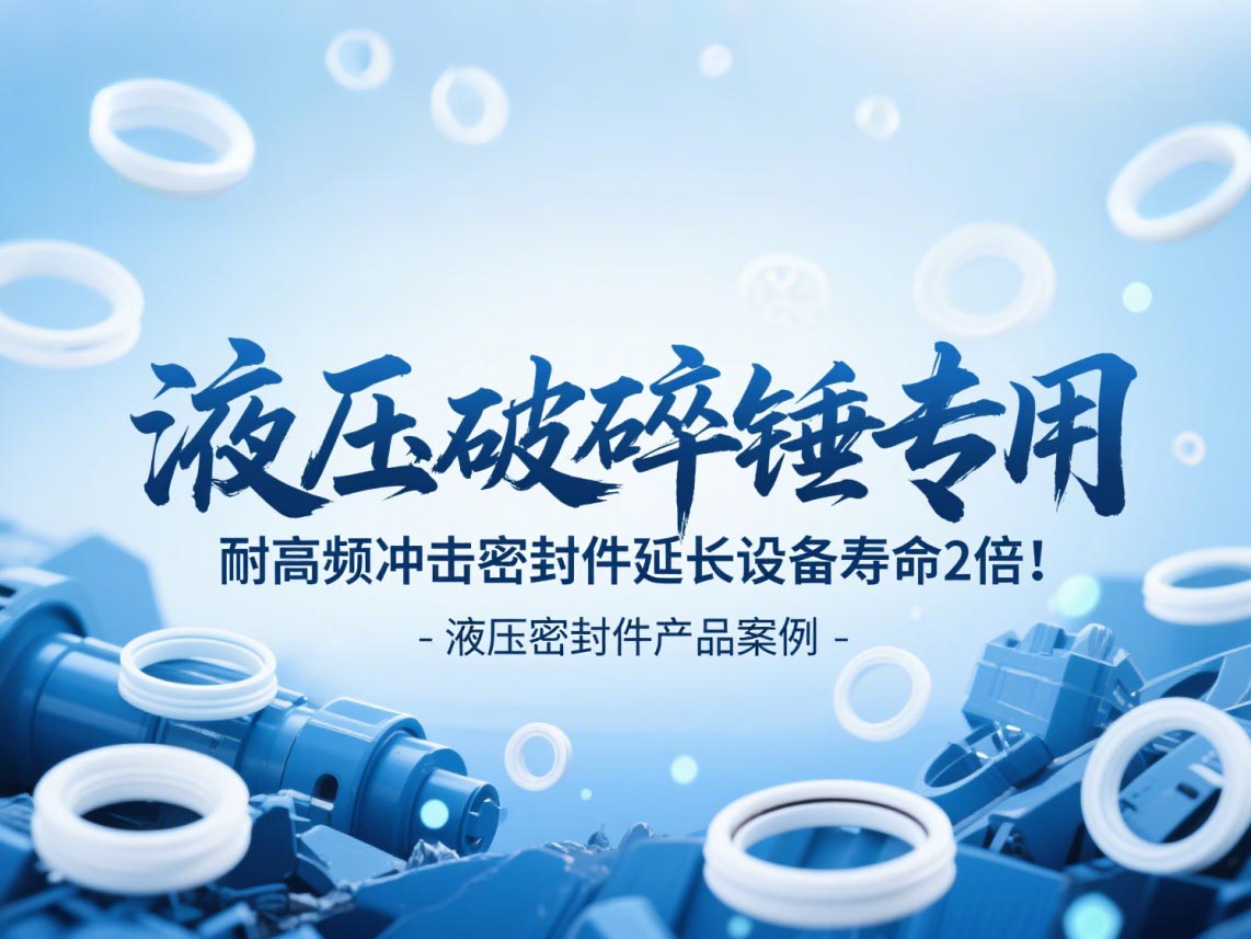 液壓破碎錘專用！耐高頻沖擊密封件延長設備壽命2倍！